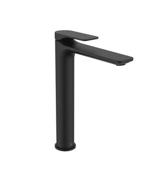 Crosswater Fuse Tall Basin Mono With Clicker Waste - Matt Black