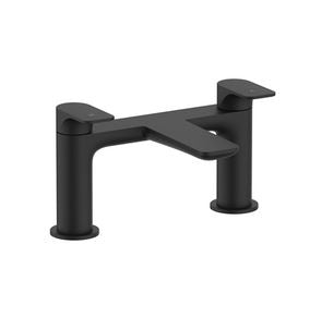 Fuse 128 x 154mm Deck mounted Bath Filler - Matt Black