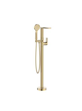Crosswater Fuse Floor Standing Bath Shower Mixer Brushed Brass