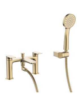 Crosswater Fuse Bath Shower Mixer Brushed Brass