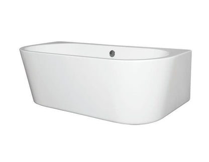 BC Designs Ancora 1640 x 760mm Free Standing Back To Wall Double Ended Bath White Gloss