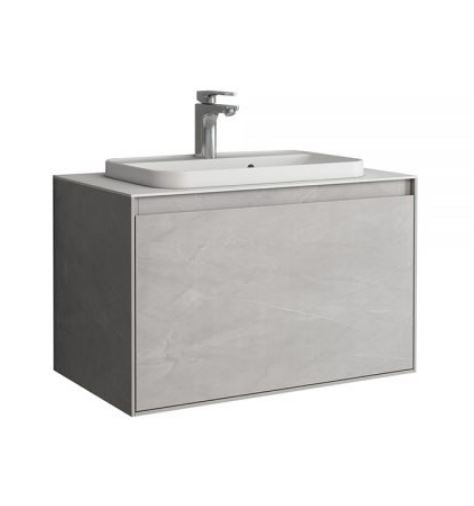 Essentials Arco 800mm Single Drawer Cabinet in Slate