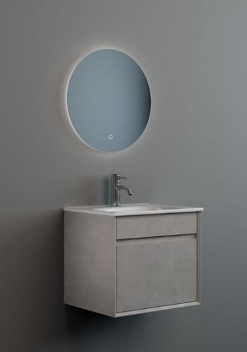 Essentials Alma 600mm Single Drawer cabinet in Slate