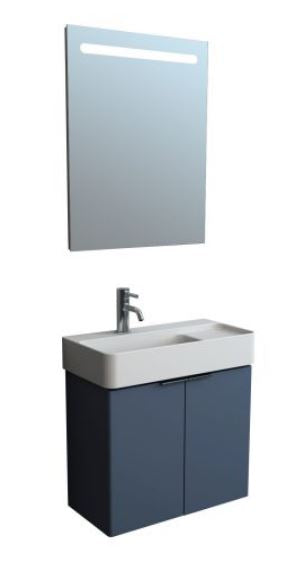 Essentials Blade 600x310mm Wall Mounted Cabinet Matt Blue