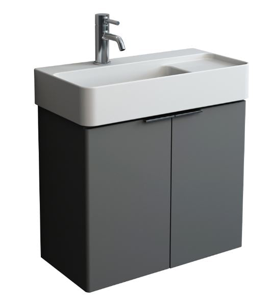 Essentials Blade 600x310mm Wall Mounted Cabinet Matt Grey