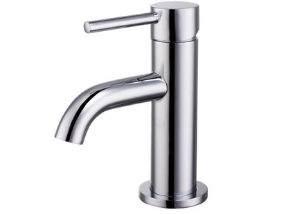 BDC Mini Chrome Mono Basin Mixer Inc Clacker Waste