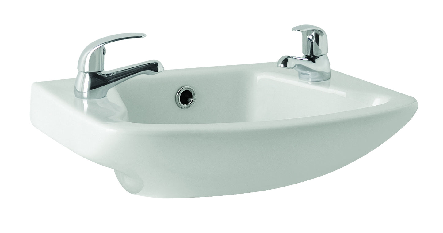 Invest it SW6 G4K Cloakroom Basin 465mm 2TH For Modern Baths