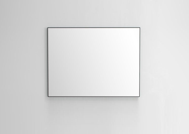 Emporio Bagno Gamma 1000 x 650mm Rectangular Black Framed Mirror