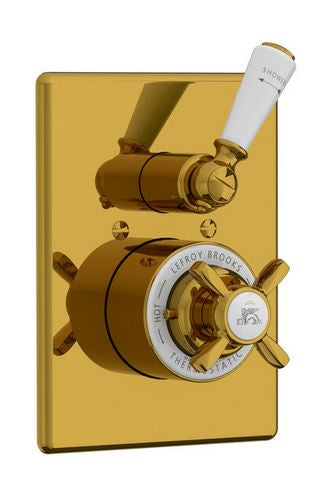 Godolphin Thermostatic Shower Mixer Valve - Antique Gold