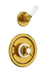 Lefroy Brooks Godolphin Concealed Archipelago Thermostatic Shower Mixer Valve With Choice Of Fixed Head (choose finish)