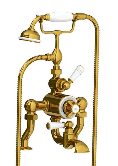 Lefroy Brooks Godolphin Thermostatic Bath Mixer With Shower Kit GD8823 - (choose finish)