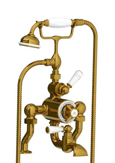 Lefroy Brooks Godolphin Thermostatic Bath Mixer With Shower Kit GD8823 - (choose finish)