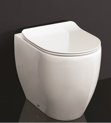 Glide II 510 x 365mm Soft Close Seat in Matt White