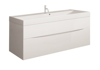 Crosswater Glide II 1000x450mm Wall Hung Vanity Unit  - White Gloss