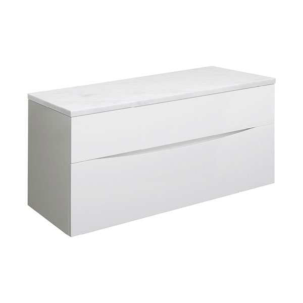 Crosswater Glide II 1000x450mm Wall Hung Vanity Unit  - White Gloss