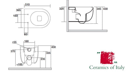 Crosswater Glide II Gloss White Wall Hung Rimless Pan