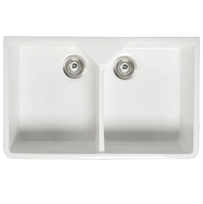 RAK Gourmet Belfast Kitchen Sink 10 Double Bowl