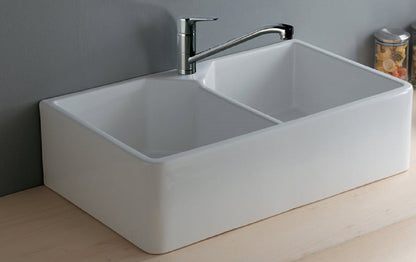 RAK Gourmet Belfast Kitchen Sink 10 Double Bowl