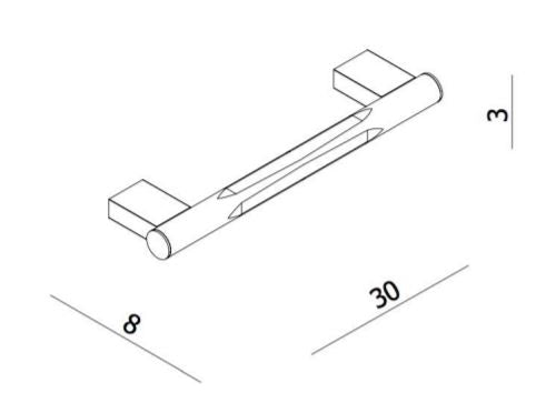 Crosswater Mike Pro Grab Bar Chrome- a Sturdy Support Saftey