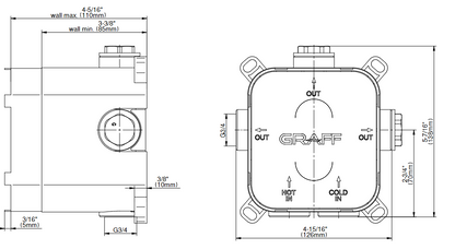 Graff Universal Concealed Part Uni-Box