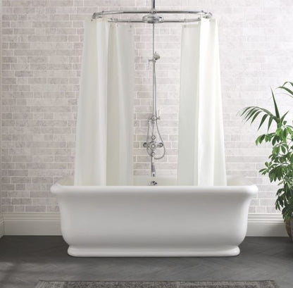 BC Designs Senator 1804 x 850mm Solid Surface Free Standing Bath Double Ended Polished White