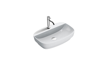 Green Lux 60x40 Basin With Tap Top Central Tap Hole (restyling 2018)