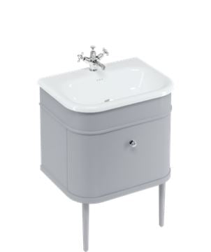 Chalfont 650mm Single Drawer Unit Only - Classic Grey