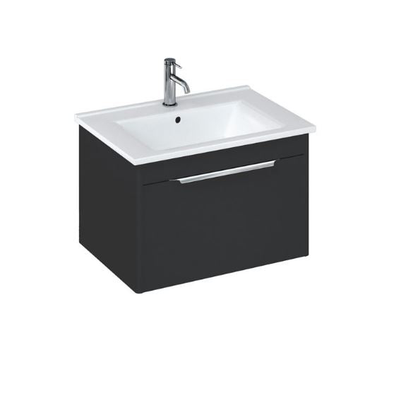 Shoreditch 65cm Wall Mounted Single Drawer Matt Grey
