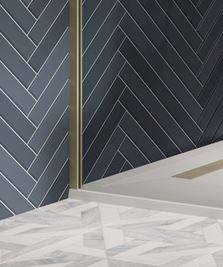 Crosswater Gallery Wall Profile - Brushed Brass