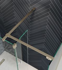 Crosswater Gallery T Bracing Arm - Brushed Brass