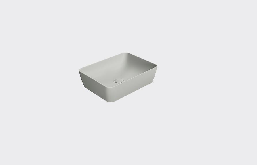 GSI Sand 500 x 380mm Counter Top Basin Matt Cenere
