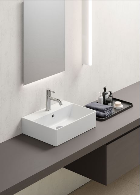 GSI KUBE X 500mm x 370mm White Basin