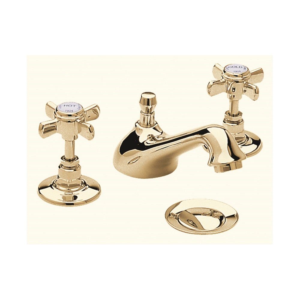 Heritage Dawlish 3 Tap Hole Basin Mixer (choose finish)