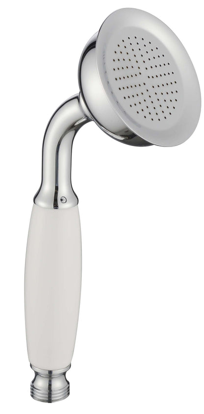 Traditional Chrome & China Rectangular Handset for Bathrooms