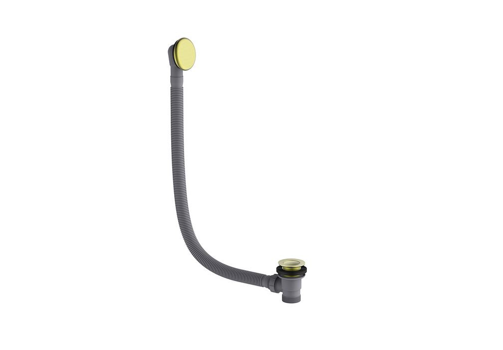 Hoxton Brushed Brass Click-Clack Bath Waste and Overflow