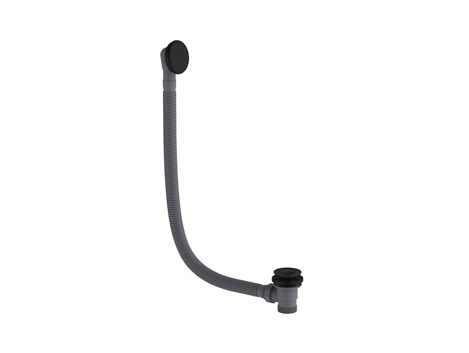 Hoxton Matt Black Click-Clack Bath Waste and Overflow