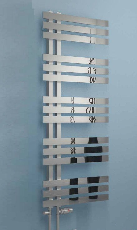 Eastbrook Hurley 1200 x 600mm Open Ended Heated Towel Rail Chrome