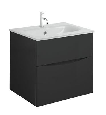 Crosswater Glide II Ice White Glass Basin 1 Tap Hole 500mm