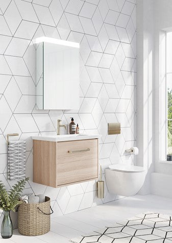 Crosswater Image 505 x 750mm Led Mirror Bathroom Cabinet