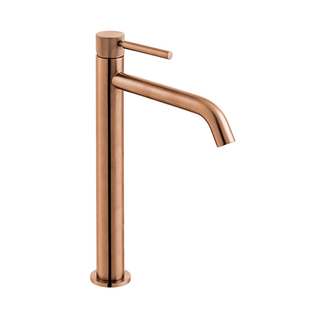 VADO Knurled Accents Slimline Tall Mono Basin Mixer