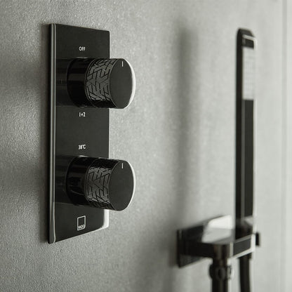 VADO Tablet Omika -2 Outlet Thermostatic Valve All-Flow