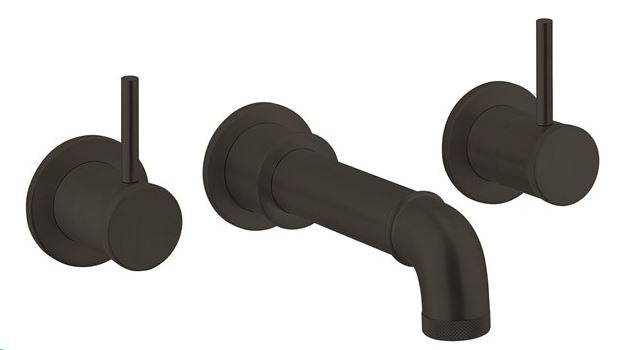 Crosswater MPRO Industrial Mounted Stop Valves Carbon Black