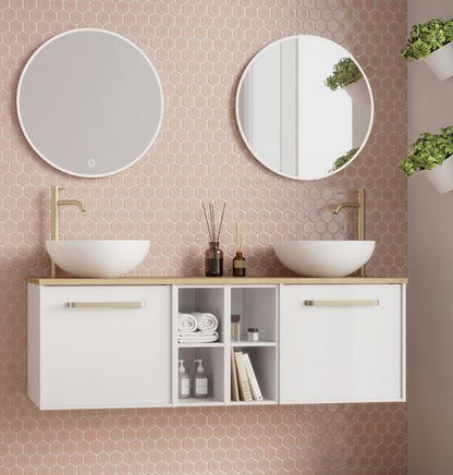 Crosswater Infinity 200mm White Gloss Base Unit Only