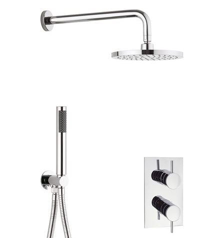 Crosswater Kai 2 Outlet 2 Handle Shower Bundle - Chrome