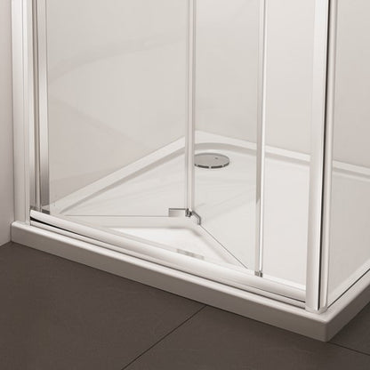 Crosswater Kai 6 Bi-Fold Door 800mm Silver Frame 6mm