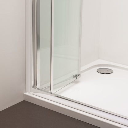 Crosswater Kai 6 Bi-Fold Door 800mm Silver Frame 6mm