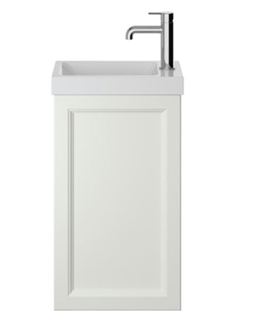 Caversham 400mm Wall Hung Cloak Room Unit  Chantilly