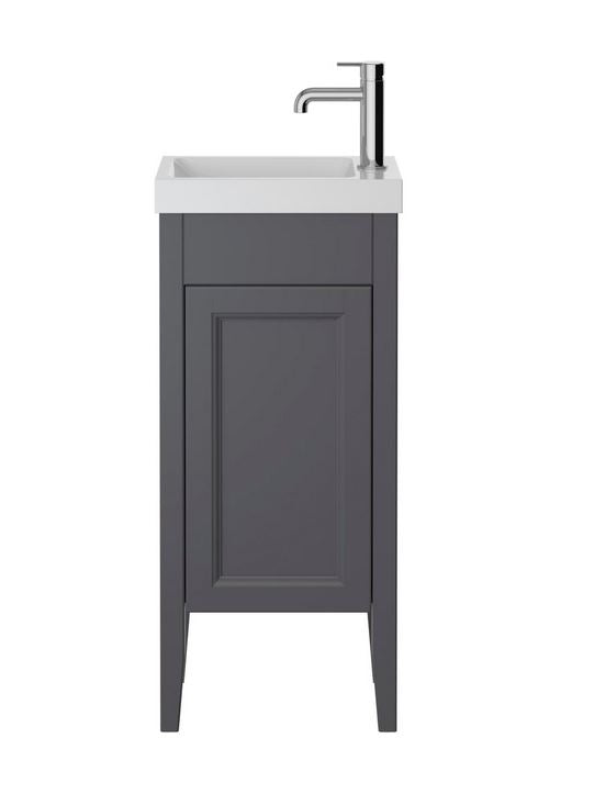 Caversham 400mm Freestanding  Cloakroom Unit Graphite