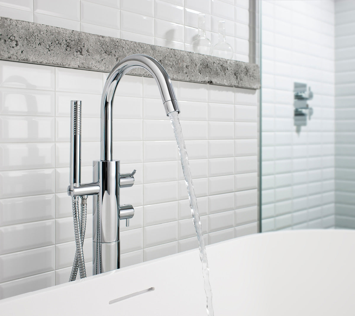 Crosswater Kai Lever Thermostatic Bath Shower Mixer w/ Kit