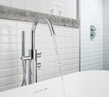 Crosswater Kai Lever Thermostatic Bath Shower Mixer w/ Kit